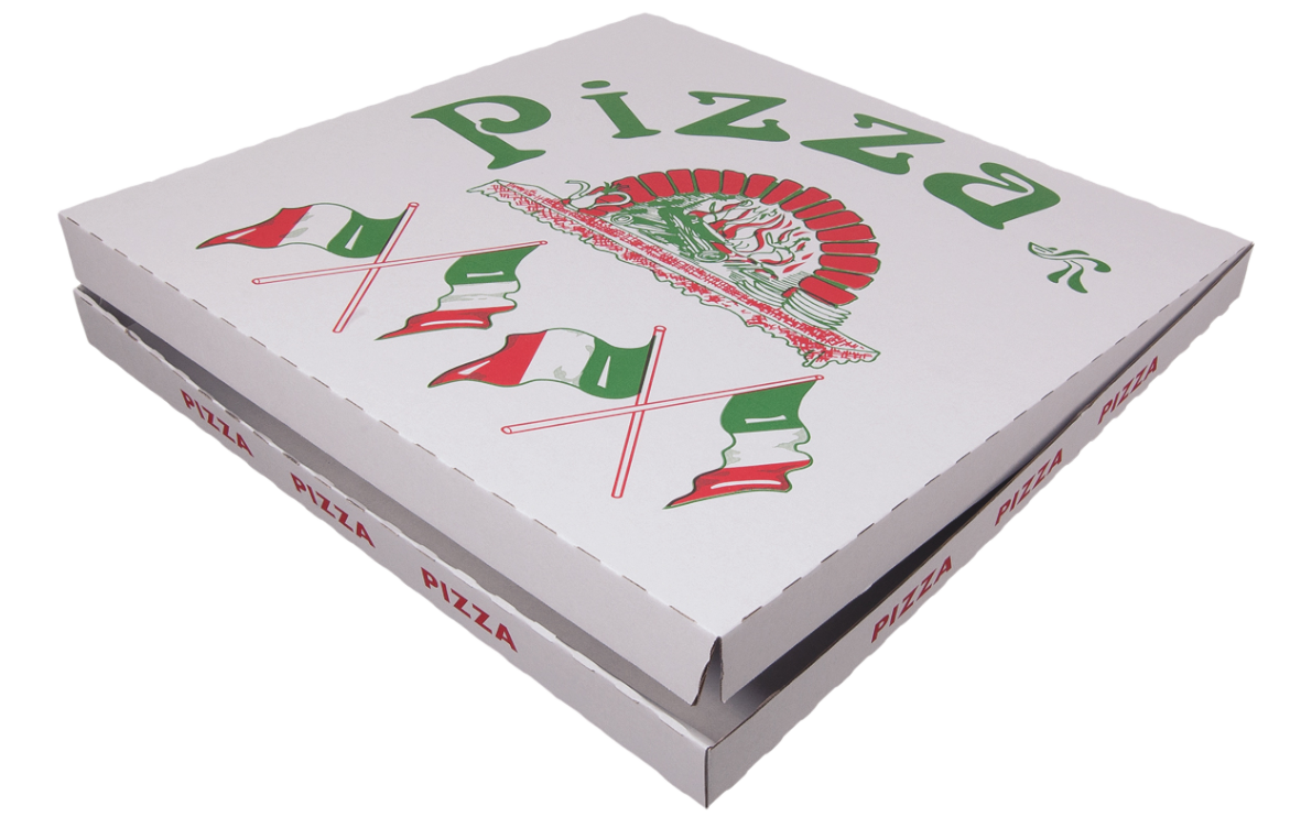 Pizzakarton KR. "ITAL.-FLAGGE"